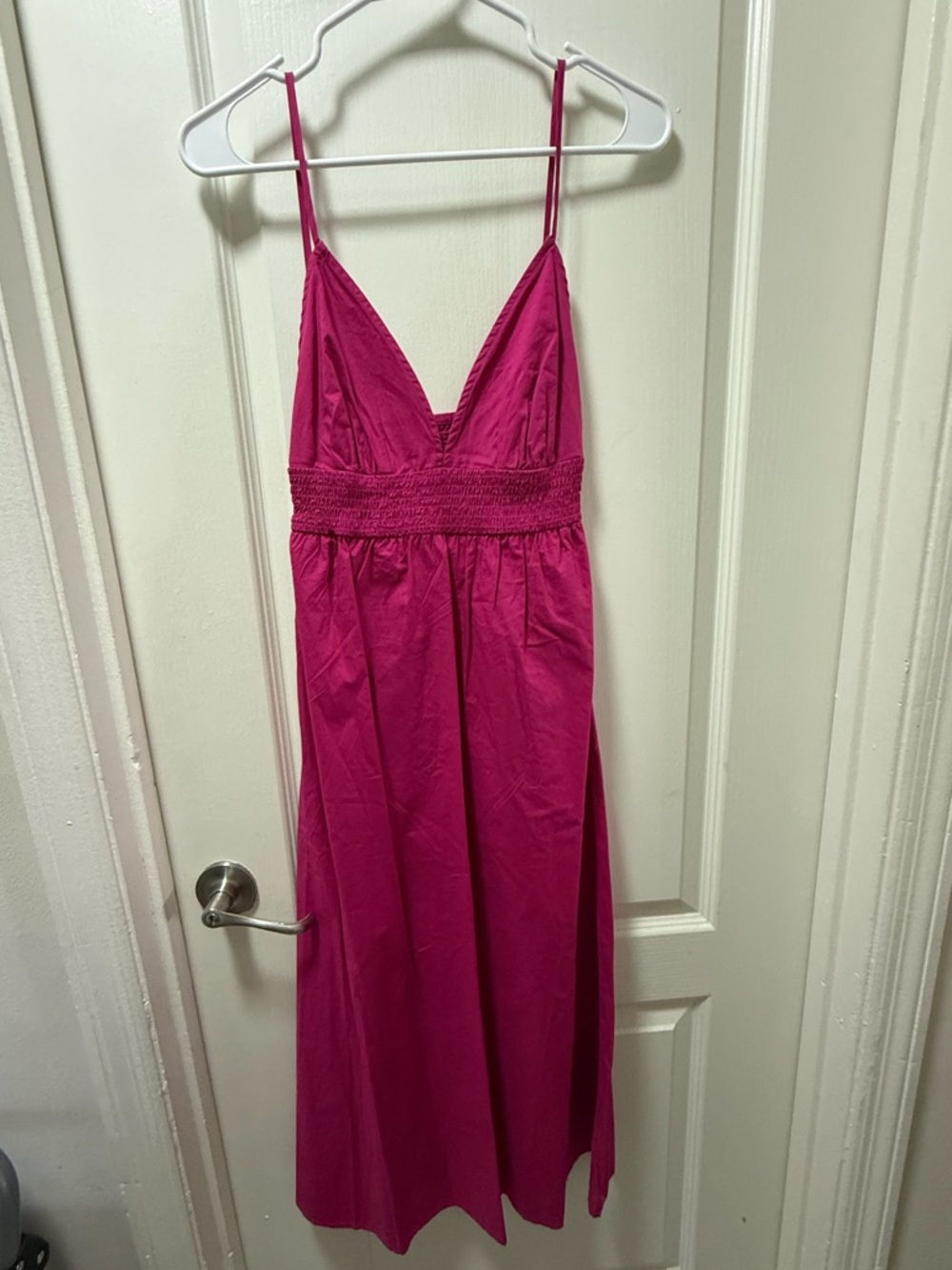 Target Fuchsia Spaghetti-Strap Midi Dress